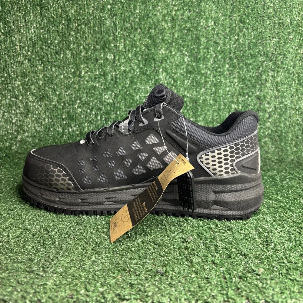 NEW ACE Work Boots Phantom Steel Toe ESD Slip Resistant Safety Shoes Black Men 8